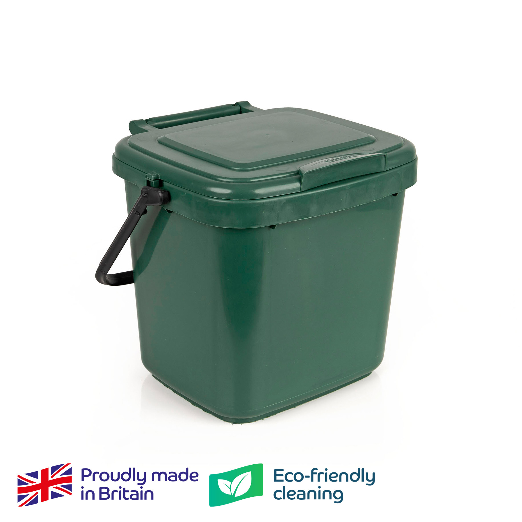 Green Food Waste Caddy - 7L