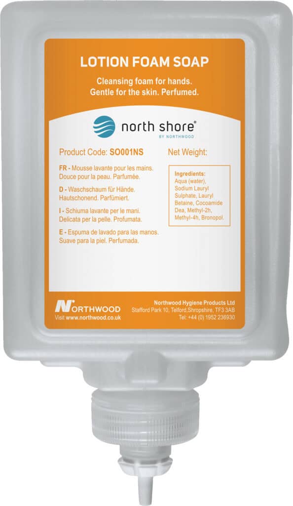 North Shore SO001NS1 Lotion Foam Soap 1000ml - Case of 8