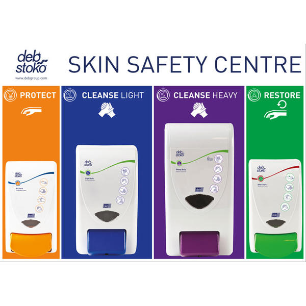 Skin Safety Centre 3-Step (Large: 2 Litre + 4 Litre) Pre-Work/Cleanse Light/Cleanse Heavy/Restore - SSCLGE1EN